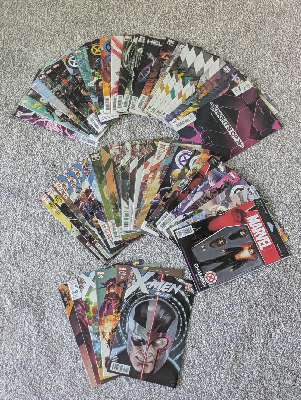 Marvel Comics Lot (54) House Knights Powers of X Swords X-Men Gold Blue Red